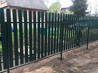 Забор из евроштакетника 167 метра